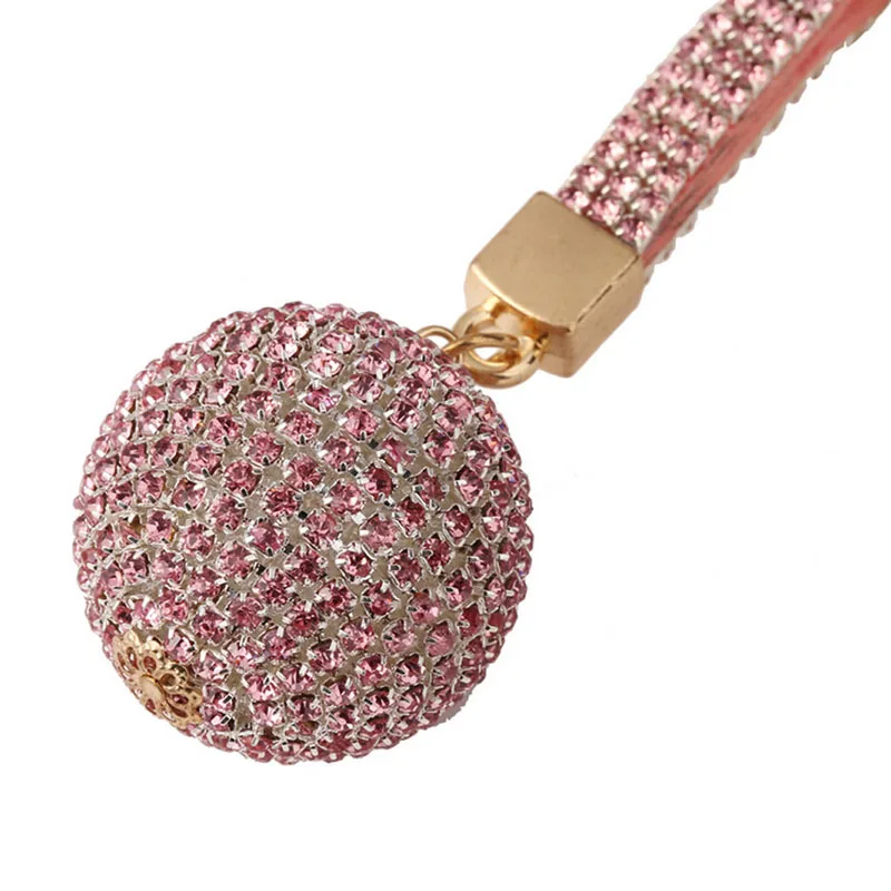 Rhinestone Cute Leather Ball Keychain Charm Pendant Purse Bag Key Ring Keychain gai
Rhinestone Cute Leather Ball Keychain Charm Pendant Purse Bag Key Ring Keychain gai