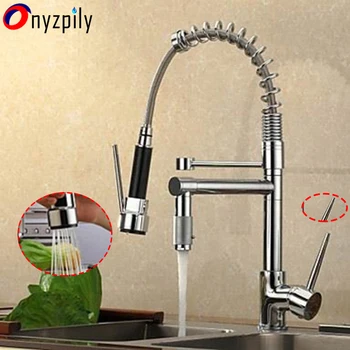 Chrome Sharp Handle Pull Down Dual Spout Kitchen Sink Faucet Single Handle Hot and Cold Kitchen Sink Mixer Tap torneira
Chrome Sharp Handle Pull Down Dual Spout Kitchen Sink Faucet Single Handle Hot and Cold Kitchen Sink Mixer Tap torneira