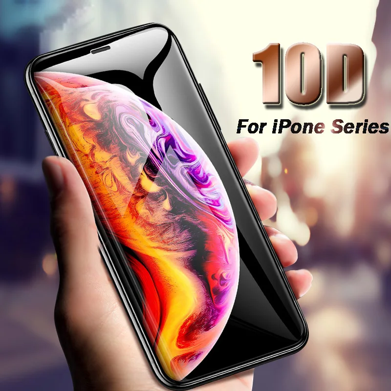 10D Full Cover Protective Glass For iPhone 7 Glass iPhone XR XS Max Tempered Glass For iPhone X 8 6 Plus Screen Protector
10D Full Cover Protective Glass For iPhone 7 Glass iPhone XR XS Max Tempered Glass For iPhone X 8 6 Plus Screen Protector