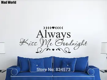 Mad World-Always Kiss Me Goodnight Wall Art Stickers Wall Decals Home DIY Decoration Removable Room Decor Wall Stickers A0012
Mad World-Always Kiss Me Goodnight Wall Art Stickers Wall Decals Home DIY Decoration Removable Room Decor Wall Stickers A0012