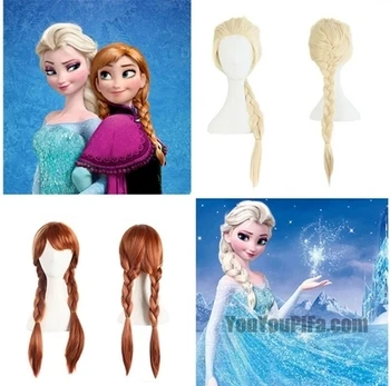 28inch Synthetic Long Brown Blonde Anna Elsa Cosplay Wig With Ponytails Whip Heat Resistant Hair Wigs
28inch Synthetic Long Brown Blonde Anna Elsa Cosplay Wig With Ponytails Whip Heat Resistant Hair Wigs