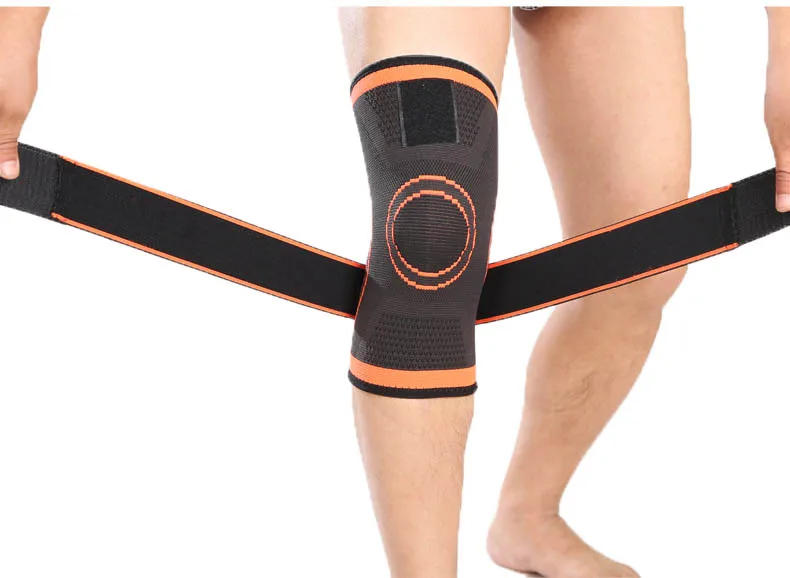 3D weaving Knee brace support professional protective Straps Pressurized sport knee pad for basketball tennis hiking cycling 3D weaving Knee brace support professional protective Straps Pressurized sport knee pad for basketball tennis hiking cycling
