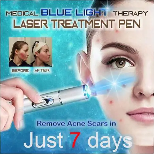 1 PC. medical blue light therapy laser treatment pen Soft scar wrinkles cleaning device
1 PC. medical blue light therapy laser treatment pen Soft scar wrinkles cleaning device