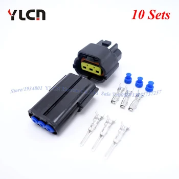 High Quality Free Shipping 10Sets Kits 3pin/way Auto Waterpfoof Electric Car Sealed wire Connector Plug
High Quality Free Shipping 10Sets Kits 3pin/way Auto Waterpfoof Electric Car Sealed wire Connector Plug
