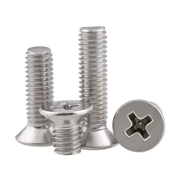 5/10Pcs GB819 M4 M5 M6 316 Stainless Steel Cross Recessed Countersunk Head Screws Flat Head Machine Screws Length 6-100mm
5/10Pcs GB819 M4 M5 M6 316 Stainless Steel Cross Recessed Countersunk Head Screws Flat Head Machine Screws Length 6-100mm