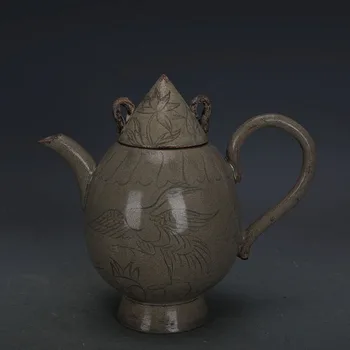 Antique SongDynasty Yue Kiln Green Glaze Carved Chicken Heart porcelain pot,Home Decoration collection & adornment1903
Antique SongDynasty Yue Kiln Green Glaze Carved Chicken Heart porcelain pot,Home Decoration collection & adornment1903