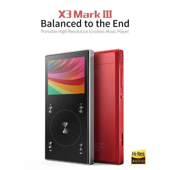 

FIIO X3 Mark III Hi-Res Audio Balanced Bluetooth 4.1 DSD DAC Portable High Resolution lossless MP3 Music Player X3III X3 III