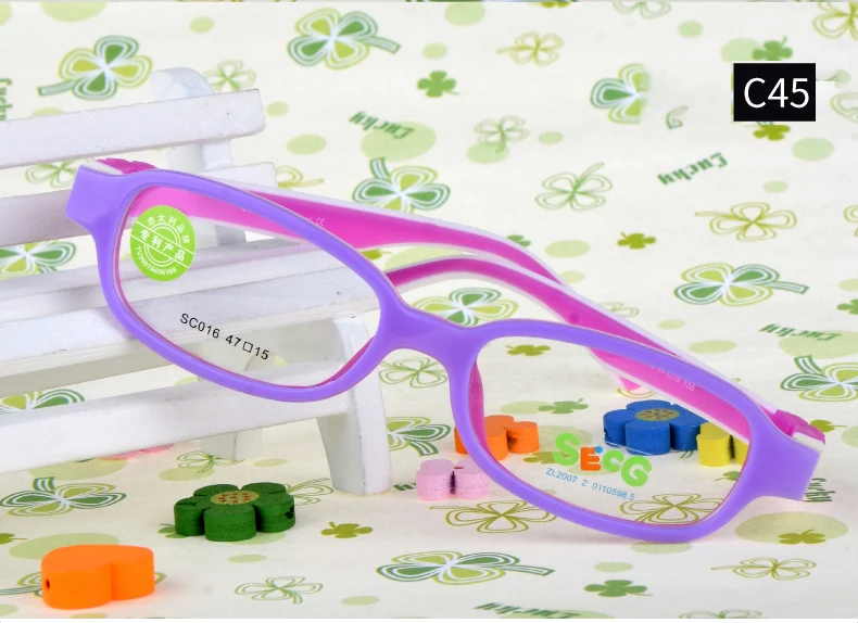 SECG Unisex Youth's Full Rim Oval Eyeglasses 9