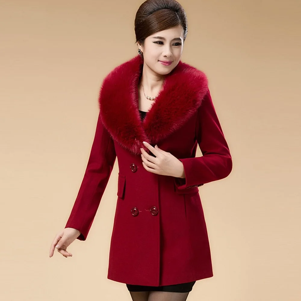 Quinquagenarian new fashion autumn and winter women's clothing woolen overcoat medium-long outerwear
Quinquagenarian new fashion autumn and winter women's clothing woolen overcoat medium-long outerwear