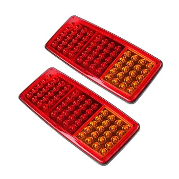 1 Pair 60 LED Car Rear Tail Lights Red Yellow Stop Brake Light Turn Signal Lamp for 12V 24V Truck Trailer Benz Old Steyr
1 Pair 60 LED Car Rear Tail Lights Red Yellow Stop Brake Light Turn Signal Lamp for 12V 24V Truck Trailer Benz Old Steyr