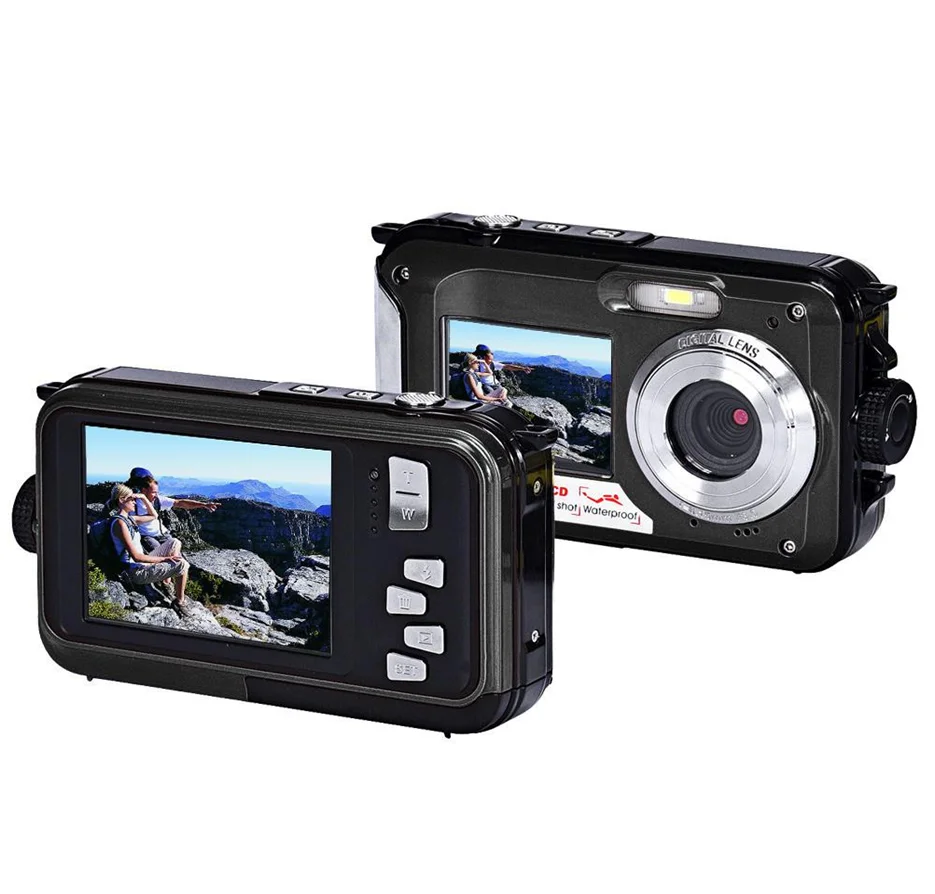 

2.7inch TFT Digital Camera Waterproof 24MP MAX 1080P Double Screen 16x Digital Zoom Camcorder hot new 4 colors choose