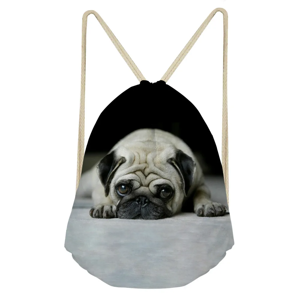 ThiKin Lazy Pug Dog Pattern Drawstring Bags Teenager Girls Boys Shoulder Backpack Cool Travel Storage Bags mochila escolar
ThiKin Lazy Pug Dog Pattern Drawstring Bags Teenager Girls Boys Shoulder Backpack Cool Travel Storage Bags mochila escolar