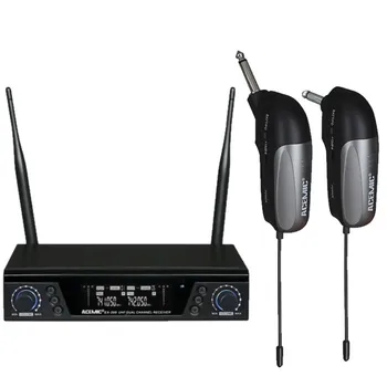 ACEMIC EX-200/GT-1 EX-200/GT-2 UHF Dual Channels Wireless Guitar Microphone 2(two) channels IR sync Super anti-interference
ACEMIC EX-200/GT-1 EX-200/GT-2 UHF Dual Channels Wireless Guitar Microphone 2(two) channels IR sync Super anti-interference