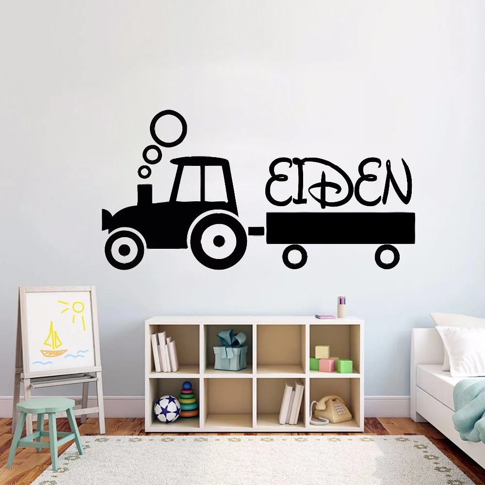 Kids Tractor Personalized Name Wall Sticker Teenager Room Decor Customized Name Vinyl Wall Decal Design Tractor Vinyl Art AY1594
Kids Tractor Personalized Name Wall Sticker Teenager Room Decor Customized Name Vinyl Wall Decal Design Tractor Vinyl Art AY1594