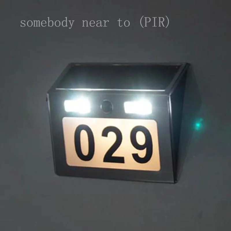 PIR House Number Lamp LED Solar Motion Sensor Doorplate Light Digital Outdoor Body Induction Infrared Waterproof Garland Decor
PIR House Number Lamp LED Solar Motion Sensor Doorplate Light Digital Outdoor Body Induction Infrared Waterproof Garland Decor