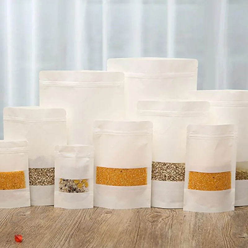 500Pcs/Lot White Kraft Paper Mylar Zip Lock Doypack Bag Food Tea Snack Package Storage Bags Stand Up Packaging Ziplock ZA4168
500Pcs/Lot White Kraft Paper Mylar Zip Lock Doypack Bag Food Tea Snack Package Storage Bags Stand Up Packaging Ziplock ZA4168