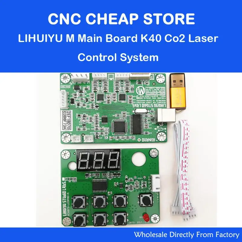 LIHUIYU M2 Nano Laser Controller Mother Main Board + Control Panel + Dongle B System Engraver Cutter DIY 3020 3040 K40
LIHUIYU M2 Nano Laser Controller Mother Main Board + Control Panel + Dongle B System Engraver Cutter DIY 3020 3040 K40