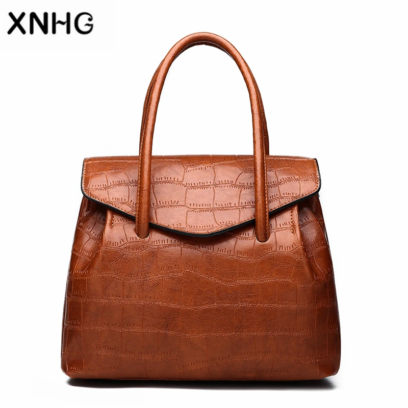 Модные из кожи аллигатора tote искусственная кожа сумки Топ ручка женские Для