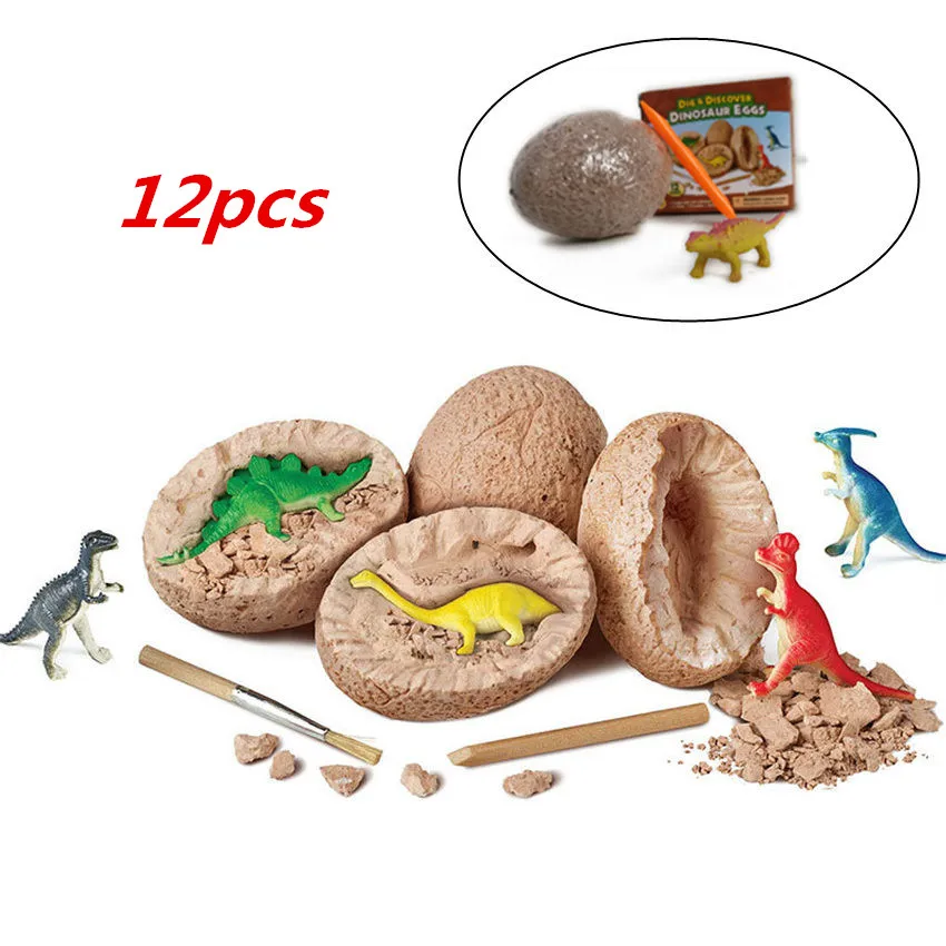12pcs/set Jurassic Park World Dinosaur Eggs Digging Fossils Excavation Dinosaur Dino Educational Noverity Toys for Children
12pcs/set Jurassic Park World Dinosaur Eggs Digging Fossils Excavation Dinosaur Dino Educational Noverity Toys for Children