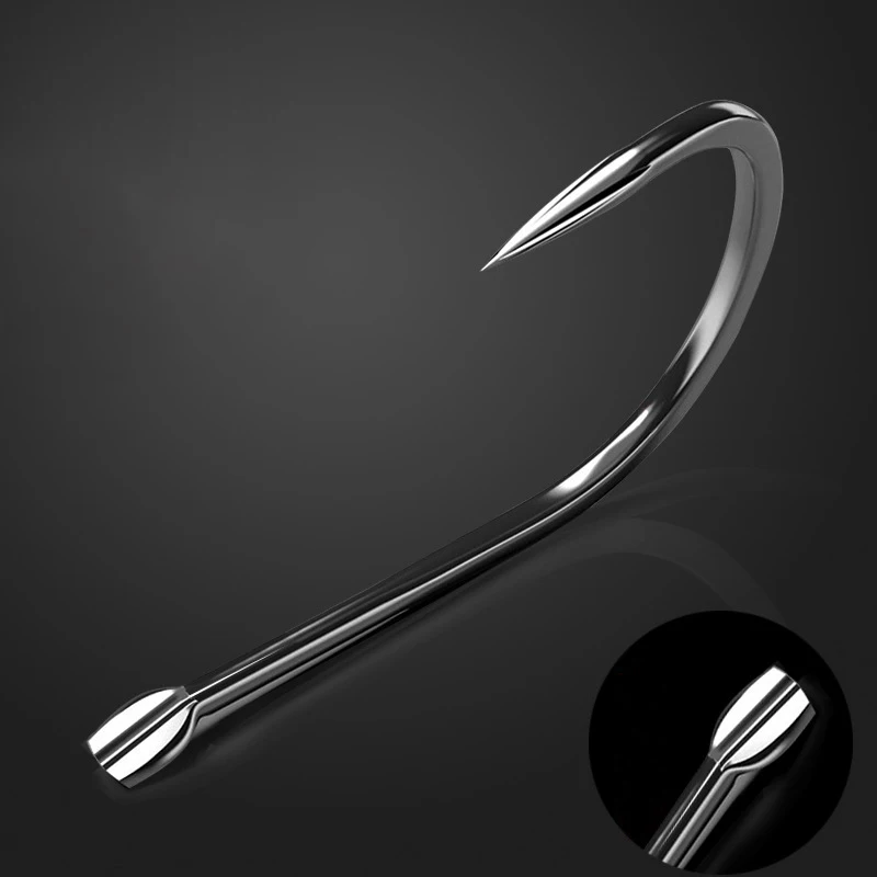 100pcs high quality high carbon steel hook with blood trough without barbed sharp hooks durable fishing hook fishing accessories
100pcs high quality high carbon steel hook with blood trough without barbed sharp hooks durable fishing hook fishing accessories