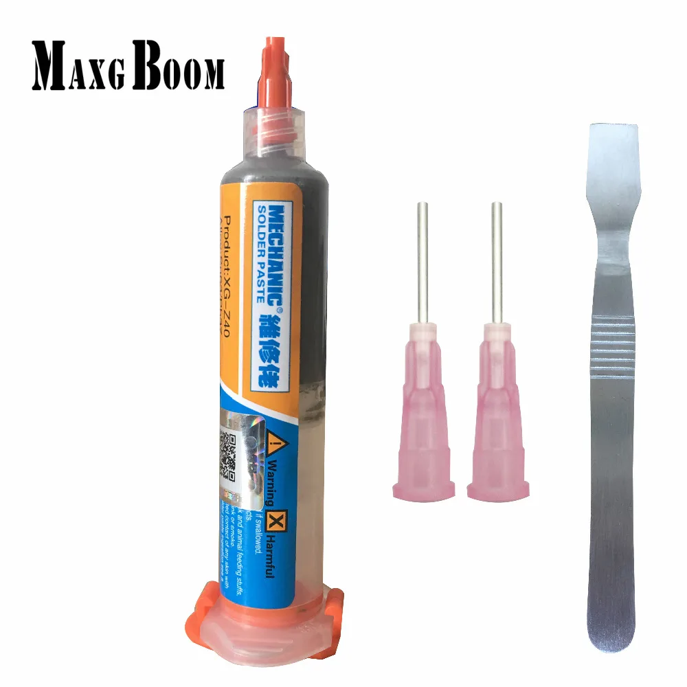 MaxgBoom XG-Z40 10cc MECHANIC solder paste tin cream solder flux For Soldering Welding Repair Rework
MaxgBoom XG-Z40 10cc MECHANIC solder paste tin cream solder flux For Soldering Welding Repair Rework