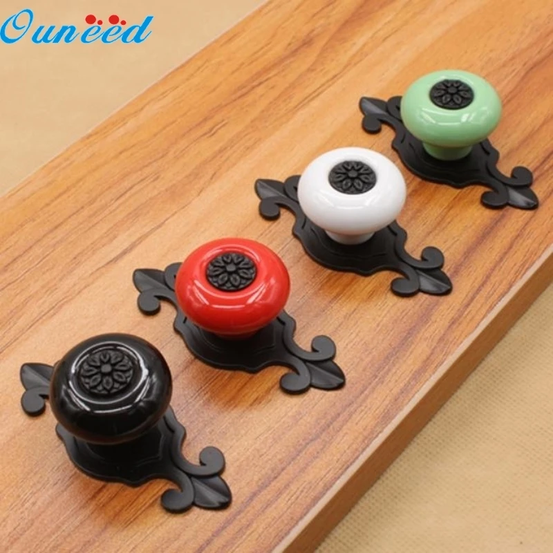 Ouneed Happy Home 2017 Matte black Pull Handle Vintage Ceramic Door Cabinet Cupboard Knobs Drawer 1 Piece
Ouneed Happy Home 2017 Matte black Pull Handle Vintage Ceramic Door Cabinet Cupboard Knobs Drawer 1 Piece