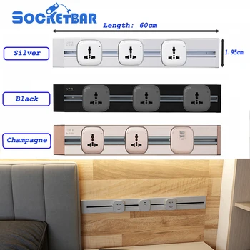 60cm track wall socket Aluminum alloy Avantgarde pop kitchen electrical sockets usb power outlet 110-250V gniazdko elektryczne
60cm track wall socket Aluminum alloy Avantgarde pop kitchen electrical sockets usb power outlet 110-250V gniazdko elektryczne