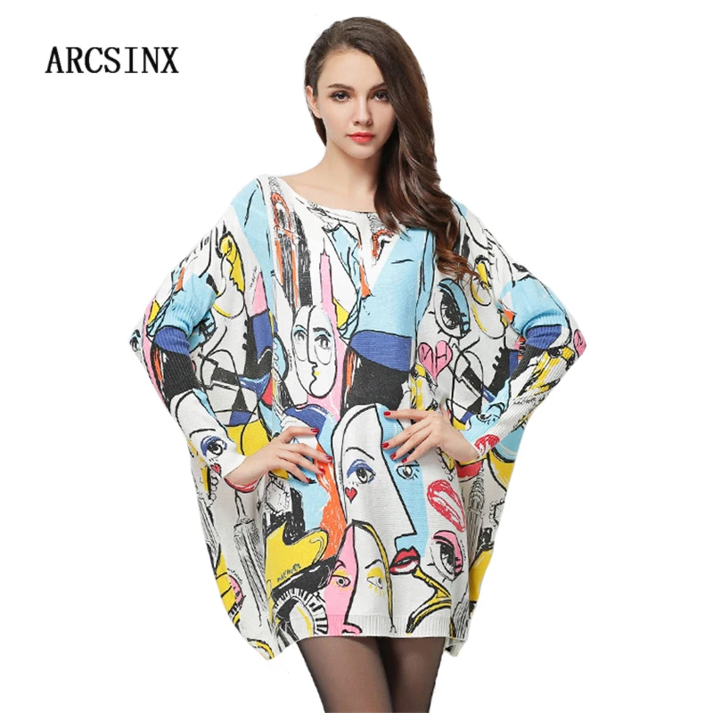 ARCSINX Overiszed Sweater Women 5XL 6XL 7XL 8XL 2017 Autumn Winter Combat Women Pullovers Plus Size Print Female Poncho Big Size
ARCSINX Overiszed Sweater Women 5XL 6XL 7XL 8XL 2017 Autumn Winter Combat Women Pullovers Plus Size Print Female Poncho Big Size
