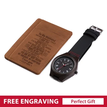 Personalized ID Card Holder Wallet and Wooden Watches for Men Engraved Gift Set Mini Money Purse for Man Women
Personalized ID Card Holder Wallet and Wooden Watches for Men Engraved Gift Set Mini Money Purse for Man Women