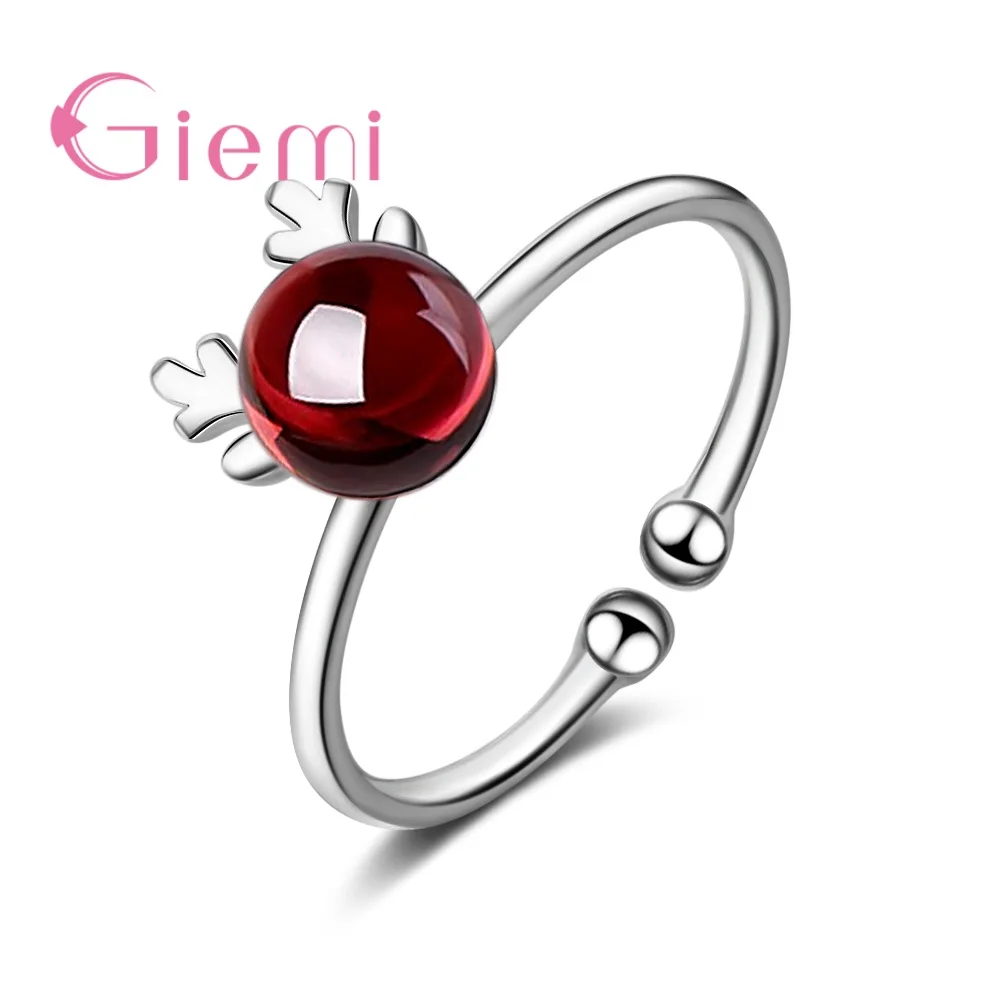 925 Sterling Silver Red Deer Ring Trendy Lucky Natural Garnet Antlers Open Ring For Christmas Gift Wedding Jewelry Free Shipping
925 Sterling Silver Red Deer Ring Trendy Lucky Natural Garnet Antlers Open Ring For Christmas Gift Wedding Jewelry Free Shipping