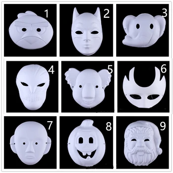 5pcs Child/Adult White Unpainted Face Plain/Blank Version Paper Pulp Masquerade Mask DIY Handmade DIY Gift Christmas New Year
5pcs Child/Adult White Unpainted Face Plain/Blank Version Paper Pulp Masquerade Mask DIY Handmade DIY Gift Christmas New Year