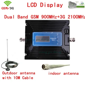 For Russia Newest 2G 3G LCD Signal booster ! GSM 900 3G 2100 Mobile Phone Booster Amplifier 3G GSM Repeater + antenna + cable
For Russia Newest 2G 3G LCD Signal booster ! GSM 900 3G 2100 Mobile Phone Booster Amplifier 3G GSM Repeater + antenna + cable