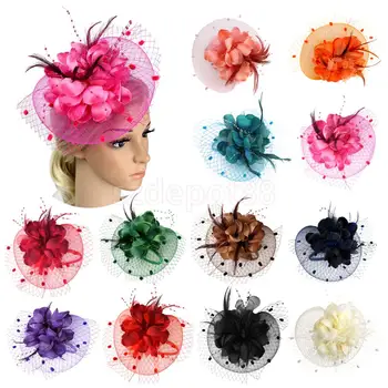 Lady Girls Flower Feather Fascinator Hat Hair Band Cocktail Wedding Party Headpiece
Lady Girls Flower Feather Fascinator Hat Hair Band Cocktail Wedding Party Headpiece
