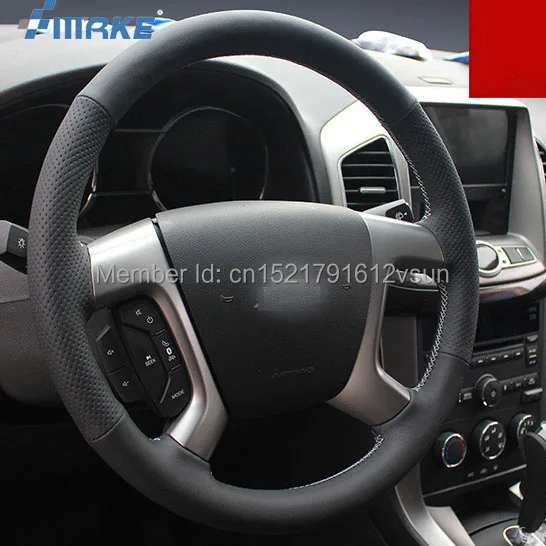 For Chevrolet Captiva High Quality Hand-stitched Anti-Slip Black Leather Gray Thread DIY Steering Wheel Cover
For Chevrolet Captiva High Quality Hand-stitched Anti-Slip Black Leather Gray Thread DIY Steering Wheel Cover