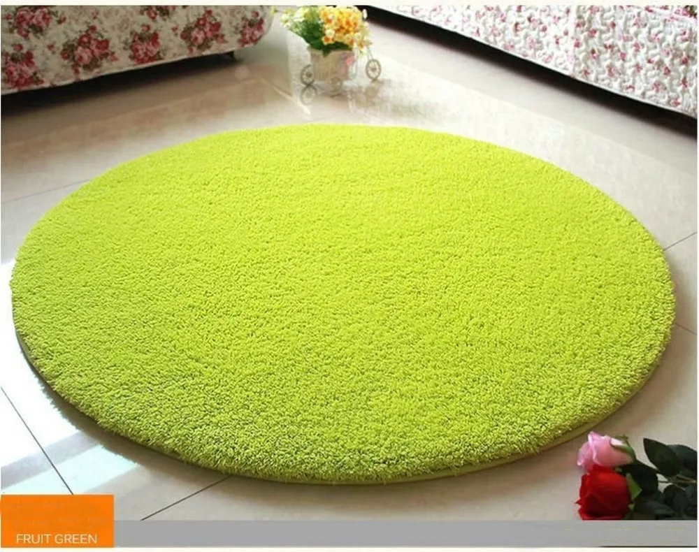 Image icocopark Living Room Carpet Sofa Coffee Table Round Floor Mats Anti Skid Fluffy Area Rug Dining Carpet Comfy Rugs Best Quality