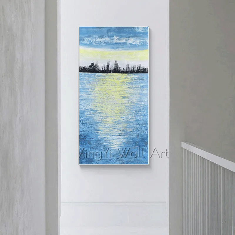 Abstract art canvas painting wall art pictures for living room home original acrylic blue texture seascape quadros caudros decor
Abstract art canvas painting wall art pictures for living room home original acrylic blue texture seascape quadros caudros decor