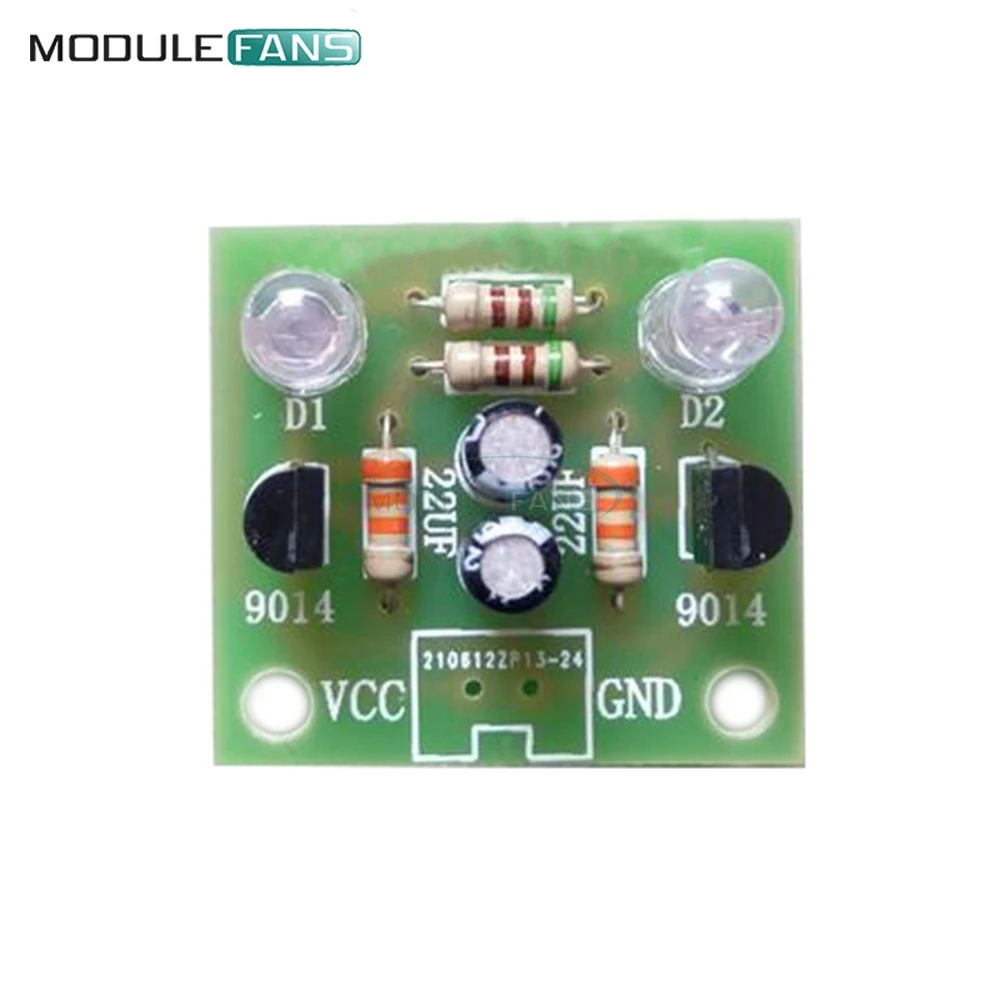 5MM Light LED Blue Simple Flash Circuit DIY Kit Module Transistor 30K Resistance 22UF Electrolytic Capacitors Dupont Cable Board
5MM Light LED Blue Simple Flash Circuit DIY Kit Module Transistor 30K Resistance 22UF Electrolytic Capacitors Dupont Cable Board