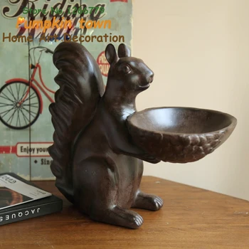 Fine workmanship retro style high quality resin squirrel dish decoration,multi-functional storage tray key disk/candy/soap dish
Fine workmanship retro style high quality resin squirrel dish decoration,multi-functional storage tray key disk/candy/soap dish