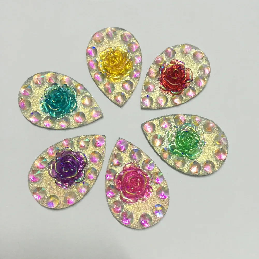 12pcs AB Resin 20*30mm Double color teardrop rose flat back flower rhinestone Wedding Ornaments diy appliques D68*2
12pcs AB Resin 20*30mm Double color teardrop rose flat back flower rhinestone Wedding Ornaments diy appliques D68*2