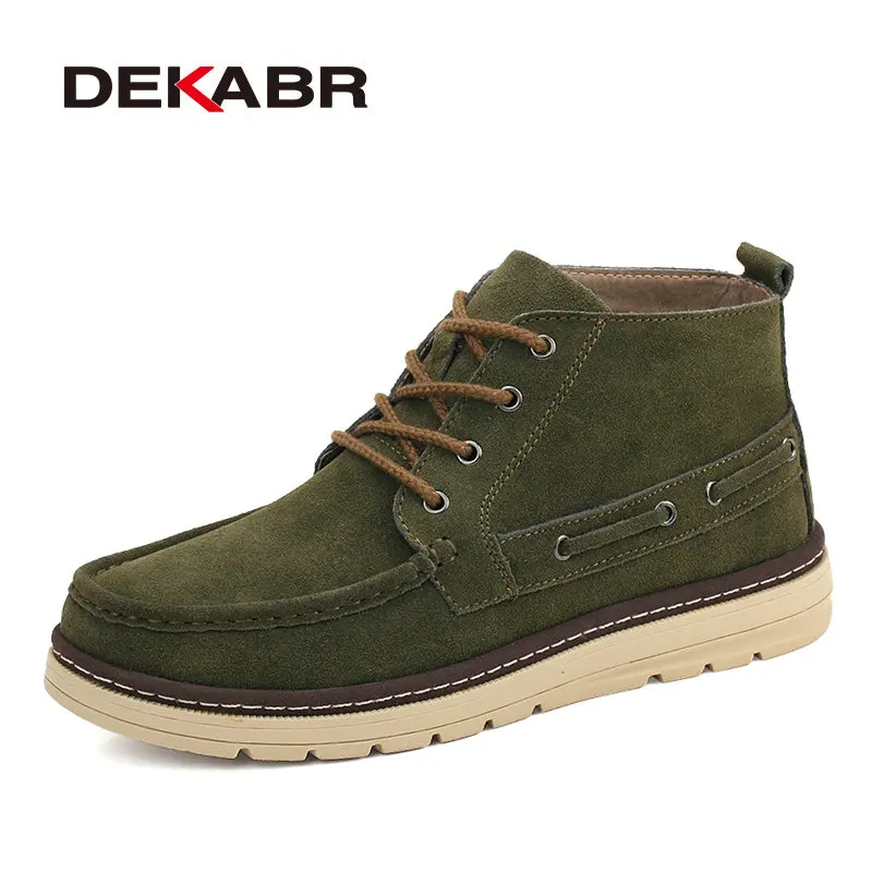DEKABR 2019 Winter Snow Men Boots Handmade Suede Working Boots Men Trend Green Blue Ankle Boots Lace-Up Autumn Winter Men Shoes
DEKABR 2019 Winter Snow Men Boots Handmade Suede Working Boots Men Trend Green Blue Ankle Boots Lace-Up Autumn Winter Men Shoes