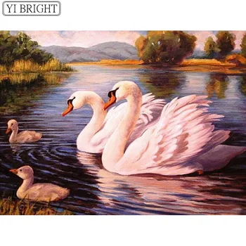 5D DIY Full Square Diamond Painting Cross Stitch Swan couple 3D Diamond Embroidery Rhinestone Mosaic Home Decoration
5D DIY Full Square Diamond Painting Cross Stitch Swan couple 3D Diamond Embroidery Rhinestone Mosaic Home Decoration