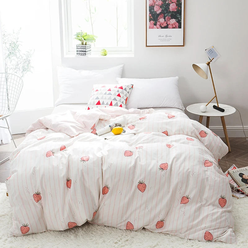 Strawberry sweetheart high quality cotton printing bedding set 1pcs duvet cover/quilt cover/comforter cover bed cover #a
Strawberry sweetheart high quality cotton printing bedding set 1pcs duvet cover/quilt cover/comforter cover bed cover #a