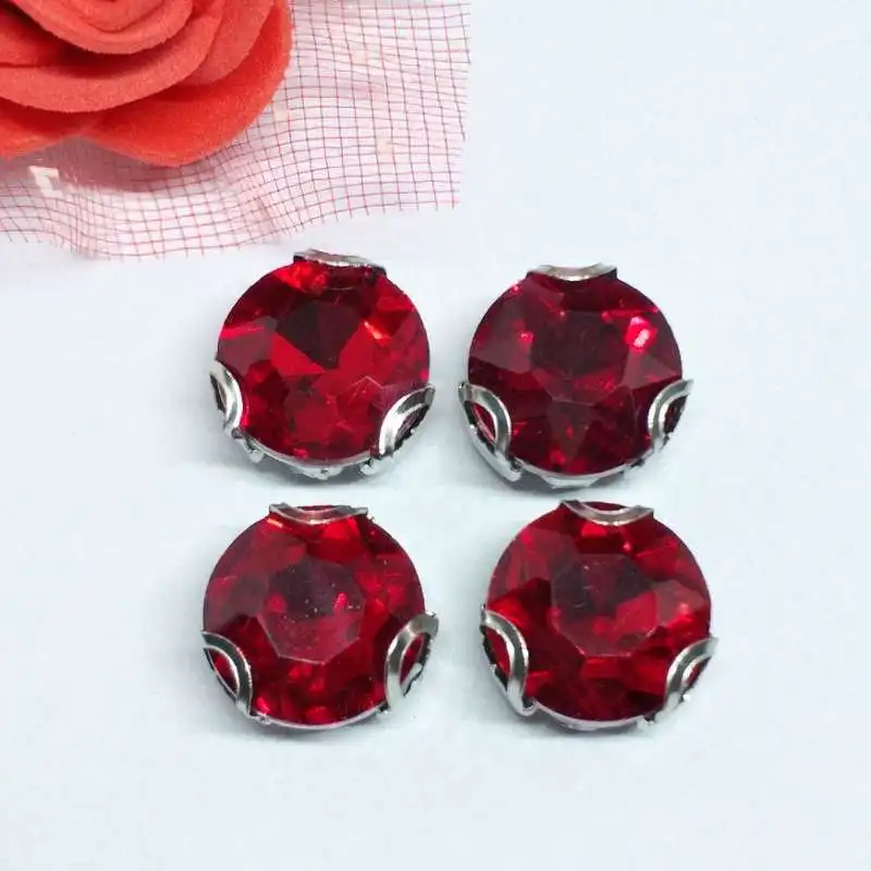 Женское свадебное платье с камнями и красными цветами|sew rhinestones|rhinestone sewglass crystal
