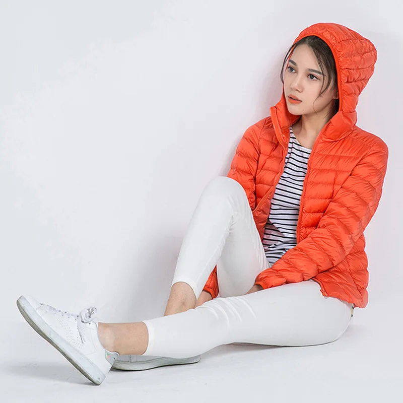 S-4XL Women's Down Jacket Candy Color Warm Short White Duck Down Coat Ladies Hooded Light Casual Slim Winter Outerwear DS50801
S-4XL Women's Down Jacket Candy Color Warm Short White Duck Down Coat Ladies Hooded Light Casual Slim Winter Outerwear DS50801