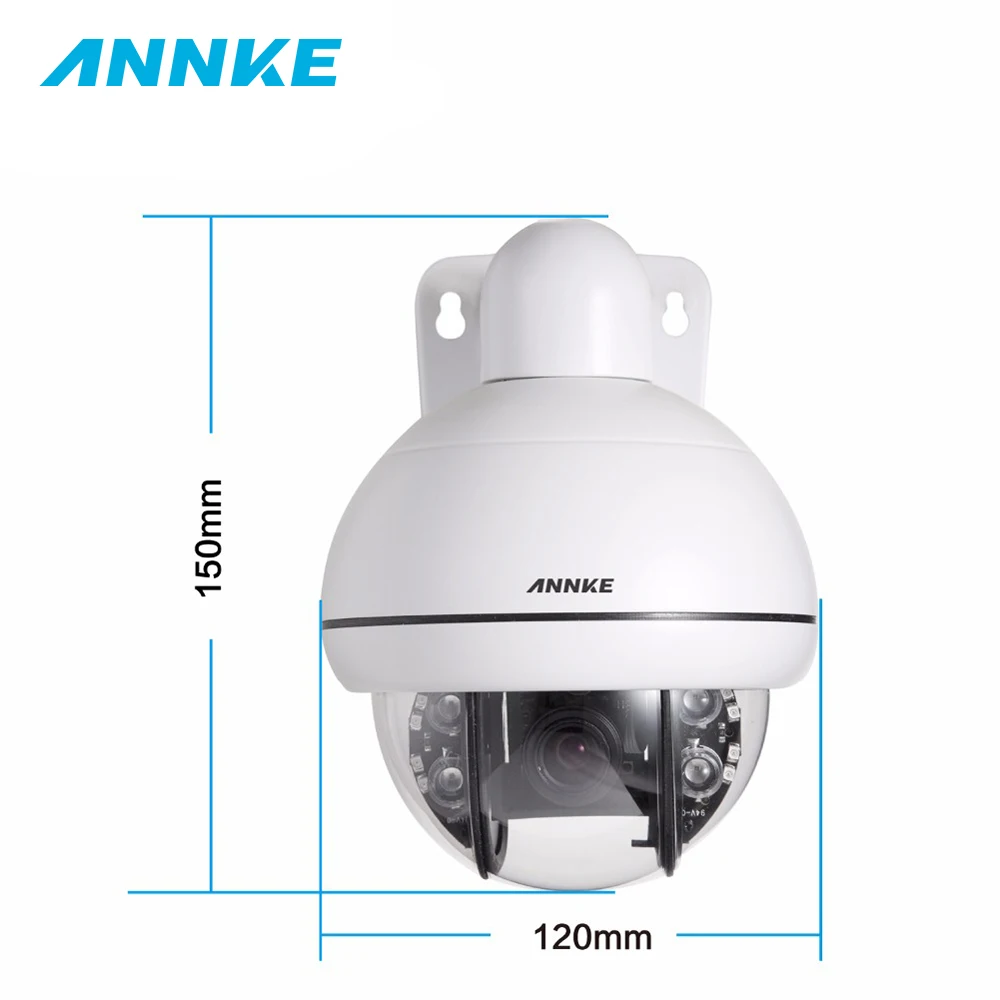 ANNKE HD 720P Mini 3X Zoom PTZ IR Night Vision Monitoring Security Camera Weatherproof IP66 Security Surveillance System Kit
ANNKE HD 720P Mini 3X Zoom PTZ IR Night Vision Monitoring Security Camera Weatherproof IP66 Security Surveillance System Kit