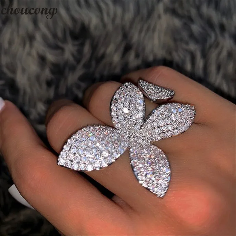 choucong Big Flower Promise Ring 925 Sterling Silver Micro pave AAAAA cz Party Wedding Band Rings For Women Jewelry Best Gift
choucong Big Flower Promise Ring 925 Sterling Silver Micro pave AAAAA cz Party Wedding Band Rings For Women Jewelry Best Gift