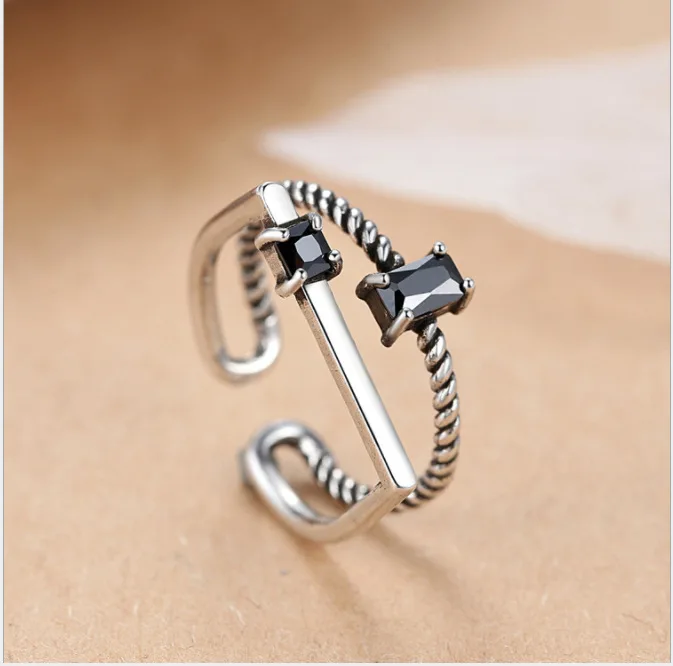 Bohemian Vintage 925 Sterling Silver Crystal Rings For Women Gift Bijoux Adjustable Finger Antique Engagement Rings Anillos
Bohemian Vintage 925 Sterling Silver Crystal Rings For Women Gift Bijoux Adjustable Finger Antique Engagement Rings Anillos