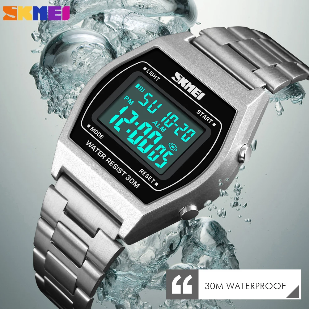 SKMEI Outdoor Sport Men's Watch Luxury Digital Chronograph Stainless Steel Strap Waterproof Clock Wristwatches erkek kol saati
SKMEI Outdoor Sport Men's Watch Luxury Digital Chronograph Stainless Steel Strap Waterproof Clock Wristwatches erkek kol saati