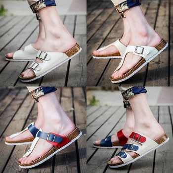 46 big plus size Cross women's cork sandals genuine leather new solid color female casual summer shoes sandales femmes
46 big plus size Cross women's cork sandals genuine leather new solid color female casual summer shoes sandales femmes