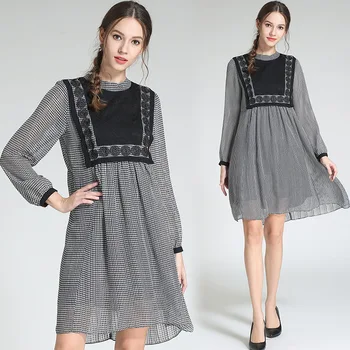 New 2018 Autumn Women loose cute plaid dress lace patchwork long sleeves elegant Dress casual vestidos plus size tunics m-xxxxxl
New 2018 Autumn Women loose cute plaid dress lace patchwork long sleeves elegant Dress casual vestidos plus size tunics m-xxxxxl